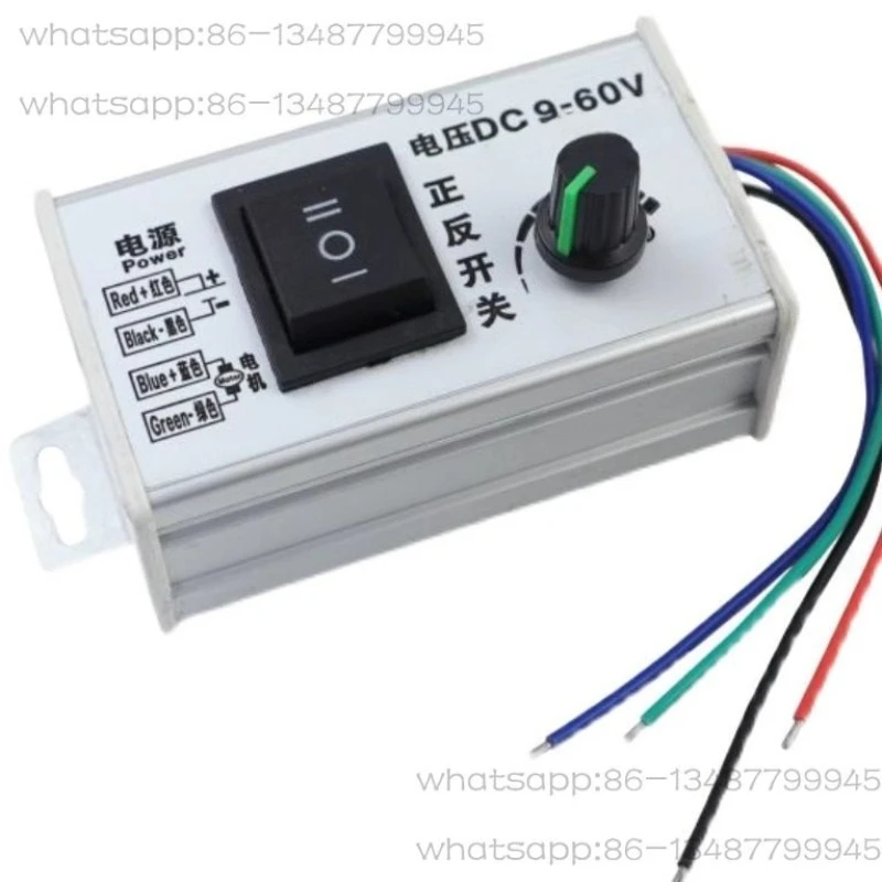 24V high-power DC motor forward and reverse 12v governor 9V-60V speed control switch LED dimming 775