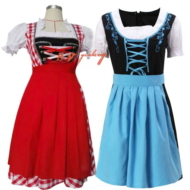 

Костюм для фестиваля пива Mh, женский традиционный баварский национальный наряд для выступлений на Хэллоуин, косплей, этническая сценическая одежда