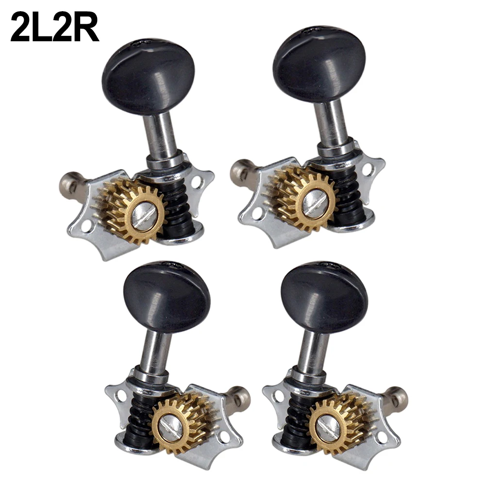 4X1:18 Heavy Duty Internal Gears Ukulele Tuning Pegs Instrument Supplies Copper 2R2L Machine Heads Steel Ukulele Tuning Pegs Hot