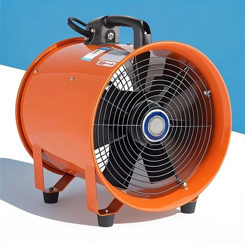 Explosion-Proof Portable Axial Fan Duct Type 220V Mobile Exhaust Fan Blower for Tunnel Painting Ventilation