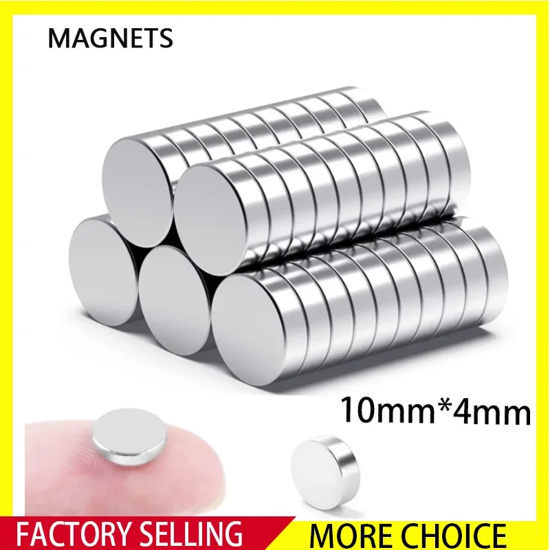 

10/50/100/200PCS 10x4mm Round Magnet Strong Magnets Rare Earth Neodymium Magnet 10mm X 4mm 10*4mm Fridge Magnet