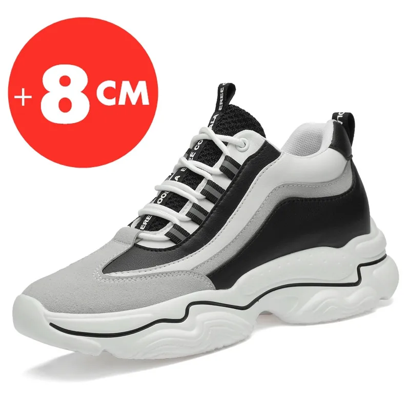 

Men Elevator Shoes Heightening Shoes Height Increased 8cm Shoes Insoles 8CM Man Sport Height Increasing Shoes Height Shoes Men's