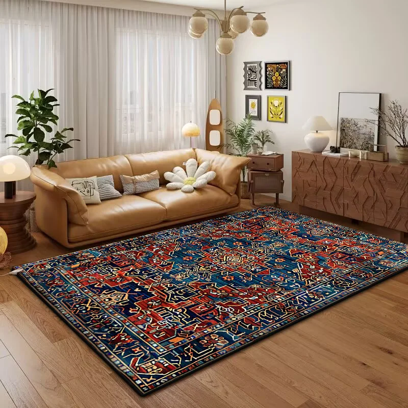 Bohemian Bedroom Room Soft Carpet Retro Persia Large Area Washable Living Room Rugs Printed Cloakroom Plush Mats Ковер Tapis 러그