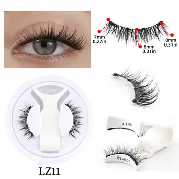 熱賣1對磁性假睫毛,手工製作,蓬鬆仿貂毛假睫毛,可重複使用,自然逼真,含磁性鑷子,化妝套裝 10 最佳銷售 磁性睫毛 - №1