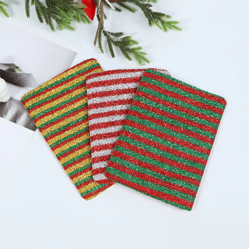 30Pcs 14.5x20CM Stripe Fabric For Large Bowknot Material DIY Hairband Christmas Festive Decoration Material for Headband
