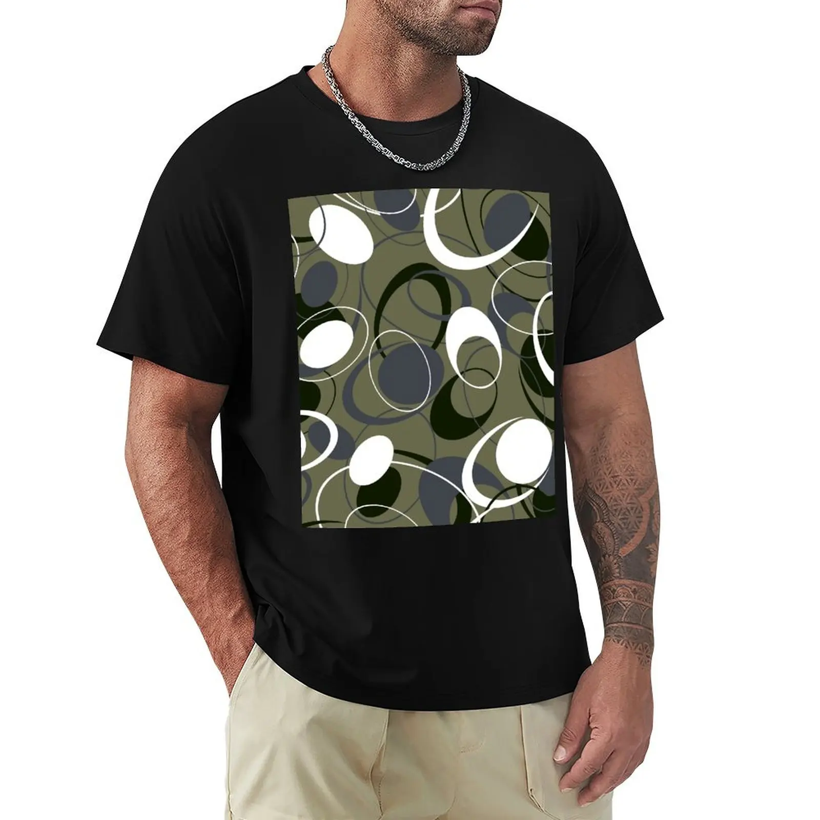 

Retro 60s Ovals T-Shirt new edition oversizeds sublime cotton t shirt men
