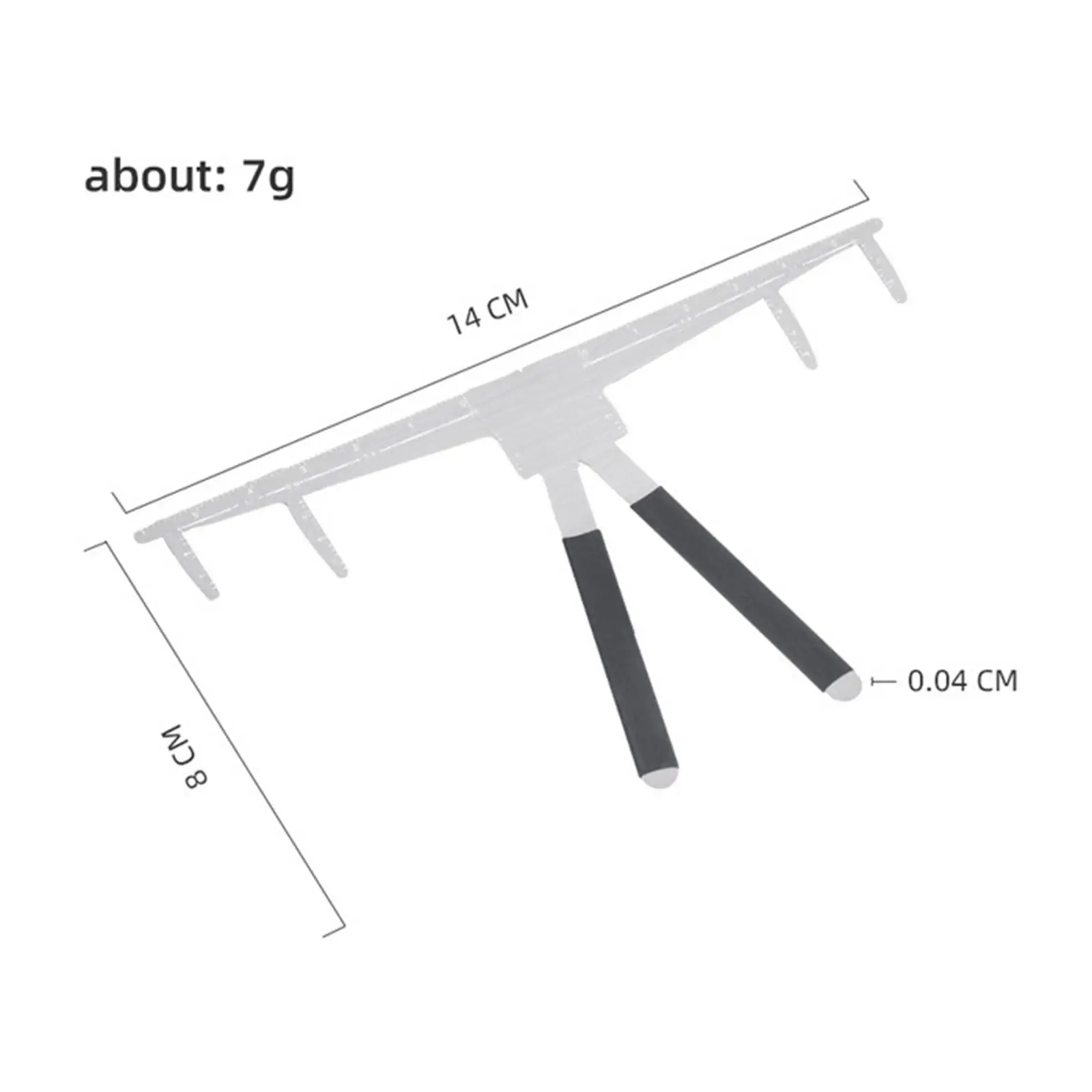 Wenkbrauwliniaal Wenkbrauwremklauw Verzorgingstencil Shaper Accessoires Onderdeelgereedschap voor wenkbrauw Meten Vormgeven Klassieke wenkbrauw