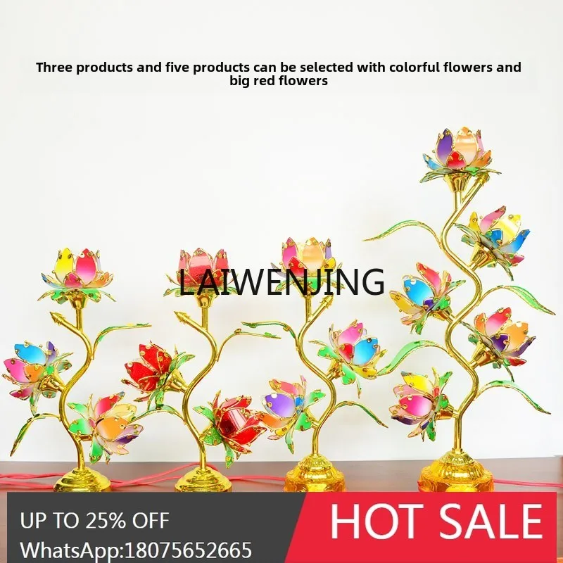 Colorful Flower Big Red Flower Accessories Lotus Changming Offerings