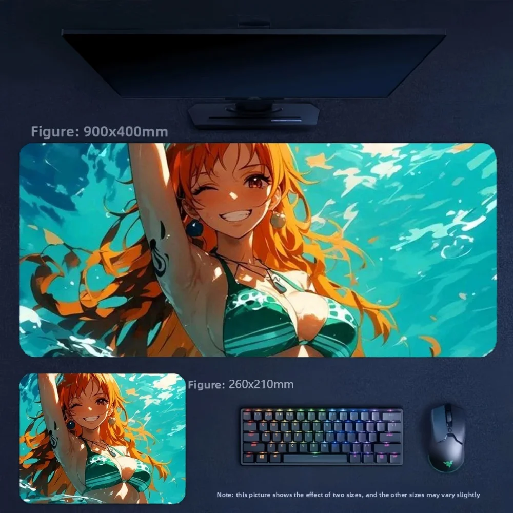 High Definition Printing Precision Edge Lock Mouse Pad Two-dimensional Animation ONE PIECE Character Series Leather Mouse Pad