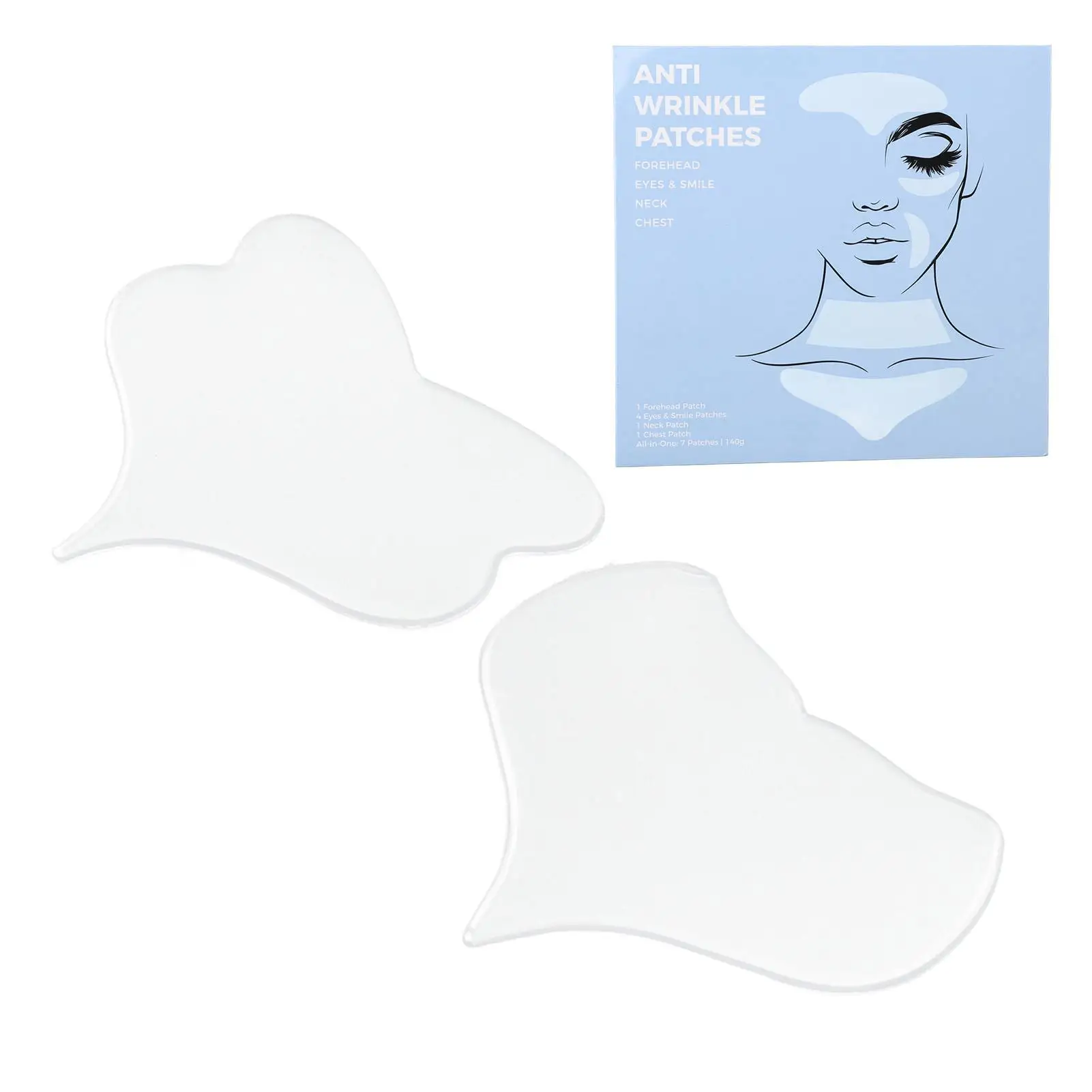 Silicone Chest Wrinkle Pads Firming Beauty T-Shaped Reusable Patches