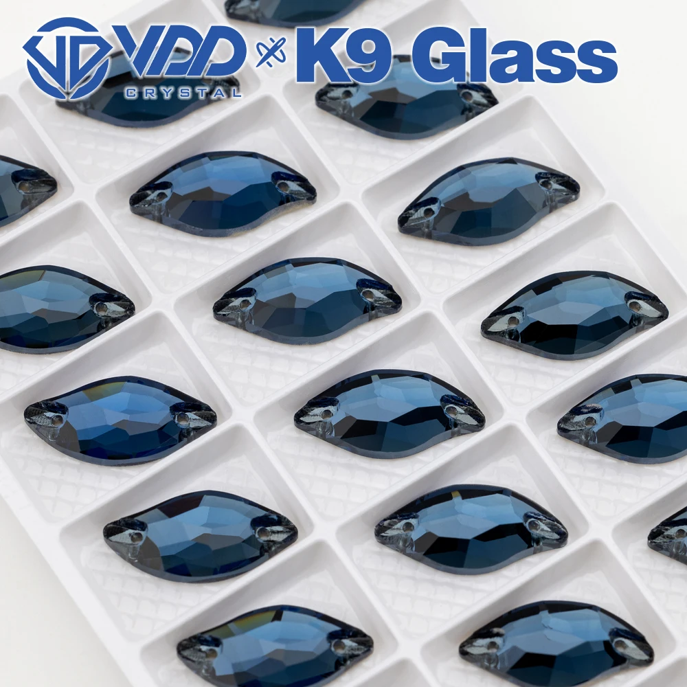 VDD Großhandel Blattförmige Hochwertige K9-Glas-Applikationssteine, Kristall-Flachboden-Nähsteine für Kleidung, DIY, Kleider, Hochzeitskleider – Detail 21