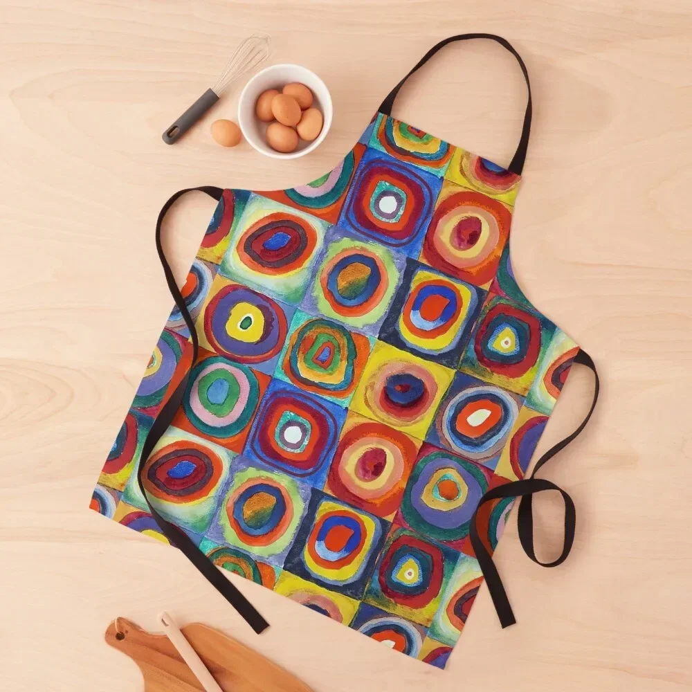 

Wassily Kandinsky - Color Study, Squares with Concentric Circles - Bauhaus Art Apron Ladies Home Supplies Kitchen Man Apron