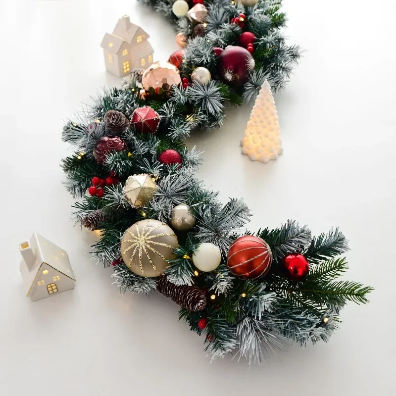 Christmas decoration 135cm encrypted Christmas rattan desktop bar shop Meichen Christmas decoration rattan
