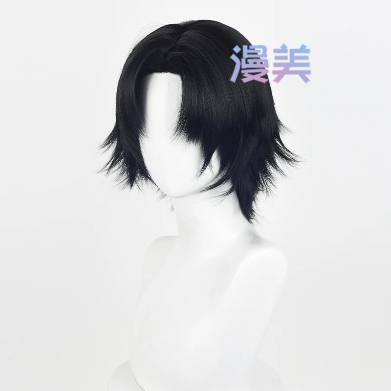 Anime Chrollo Lucilfer Cosplay Wig Chro Cosplay Kuroro Rushirufuru Hair Black Synthetic Hair For Halloween Accessories Props