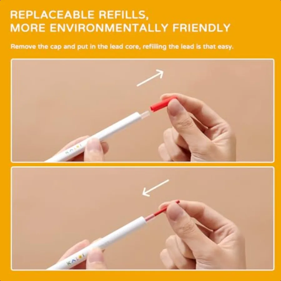 KALOR Recambios para portaminas 36 colores Set 72 piezas