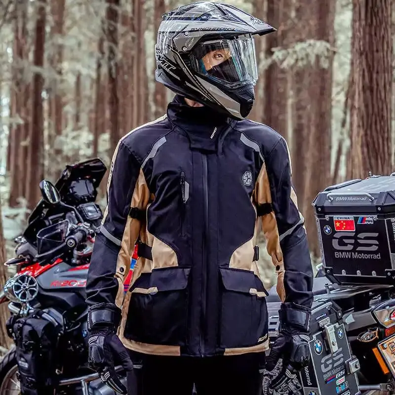 SCOYCO Motorcycle Riding Jacket Rally Suit Locomotive Windproof Winter Warm Waterproof Drop-proof Four-season Motorcycle Touring
