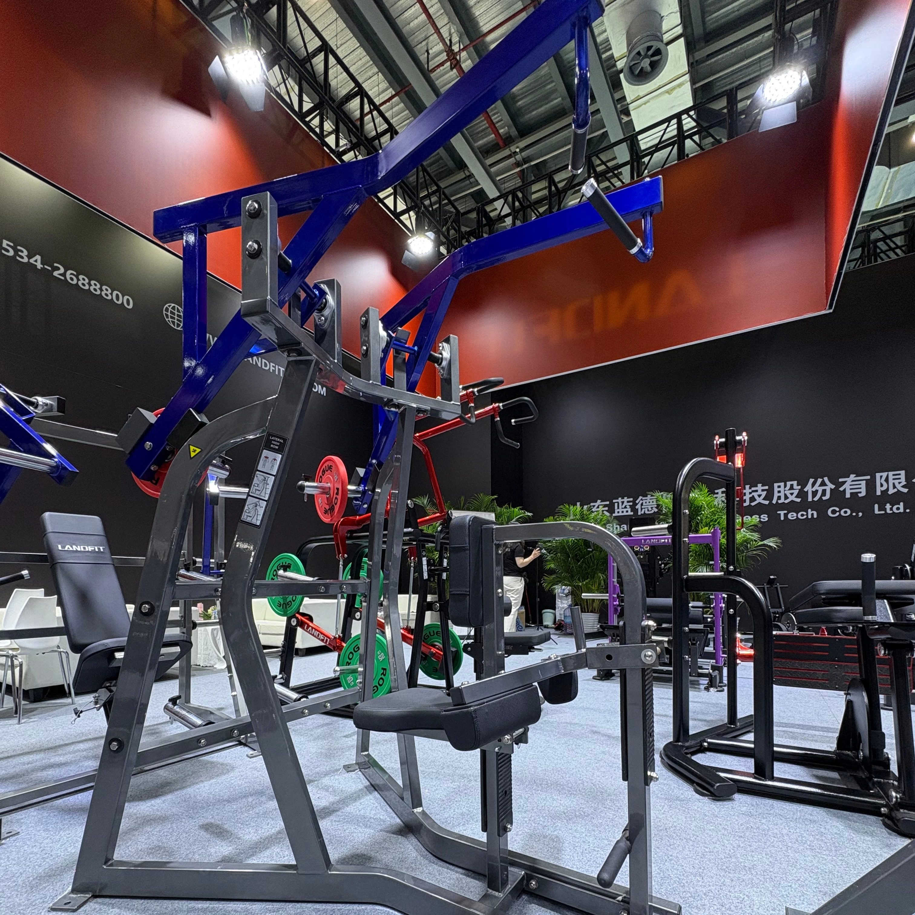 

Gym Equipment Plate Loaded Lat Pull Down Machine High Row Machine Lateral Lat Pull Down Rowing LAND FITNESS LD-3109C