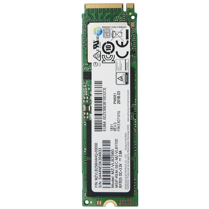 Ssd M.2 PM981 256Gb 512Gb Solid State Harde Schijf M2 Ssd Nvme Pcie 3.0X4 Nvme laptop Interne Disco Duro Tlc Pm 981 1Tb