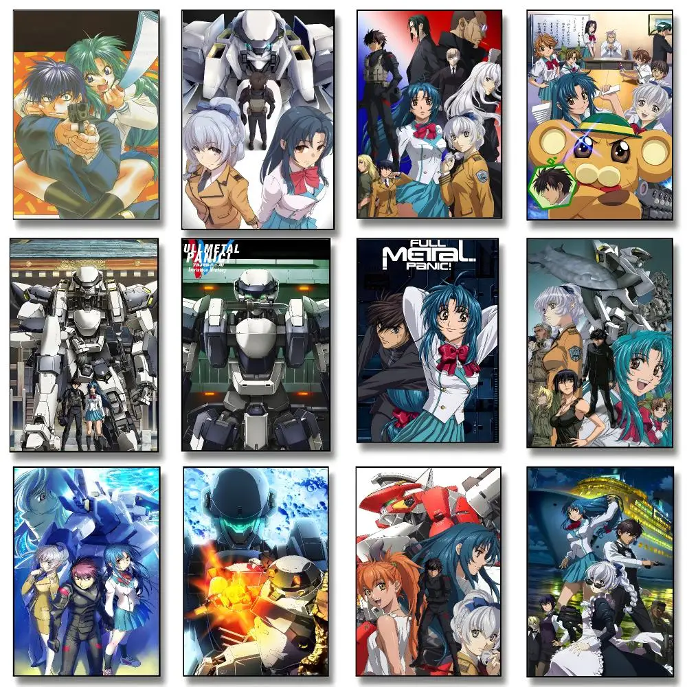 Military Sci-fi Anime Full Metal Panic Poster Print Painting Home Decor for Bedroom Living Room Hallway