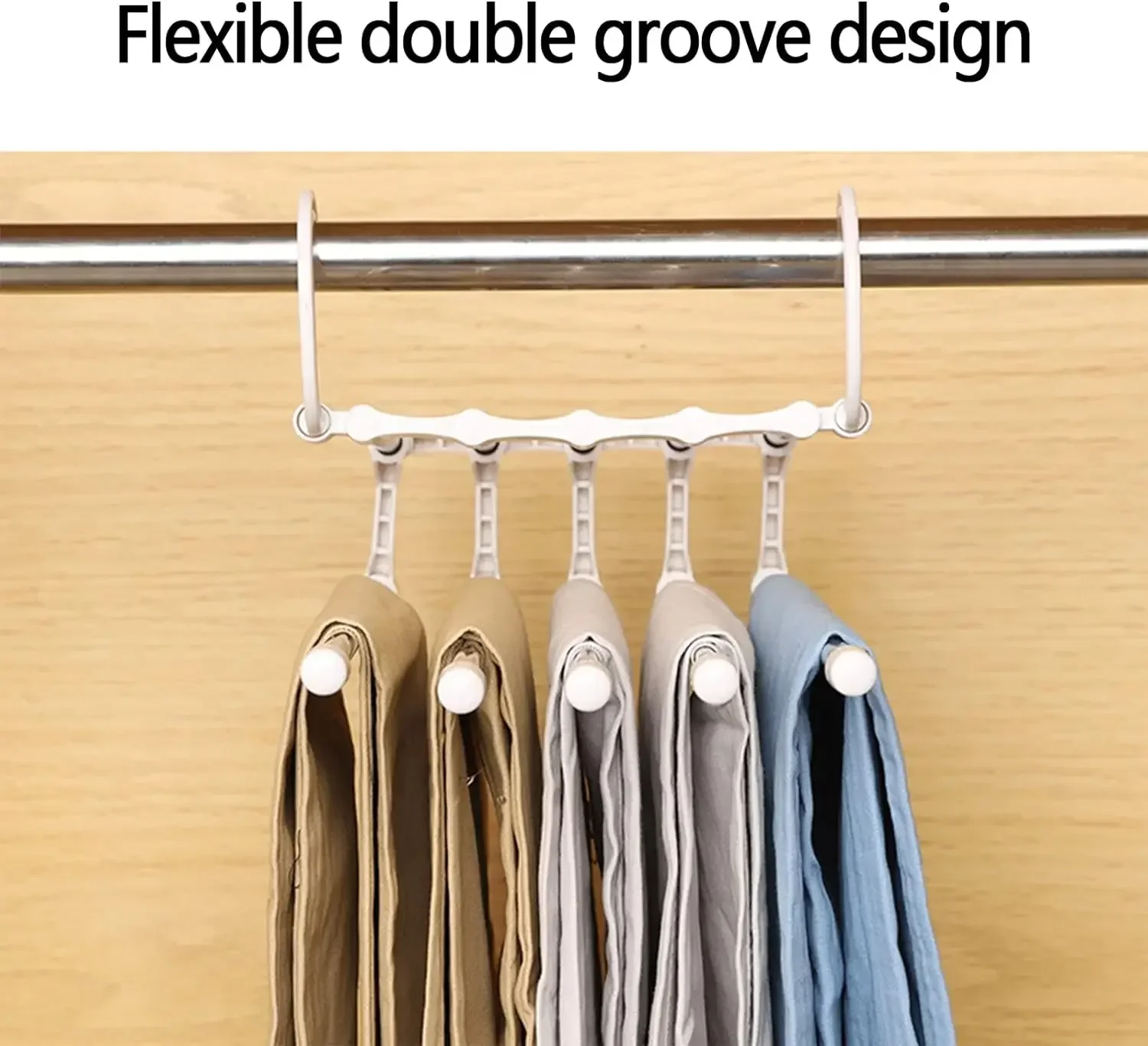 Multi-functional clothes hanger folding pants storage rack clothes organizer closet space saving closet bedroom closet organizer