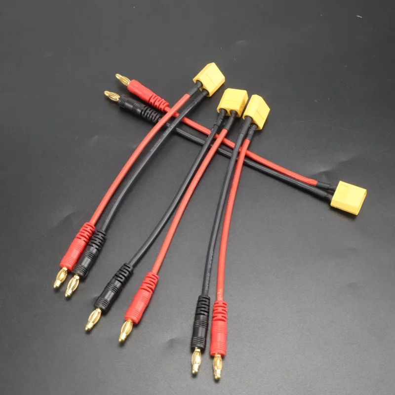 XT30 XT60 T كابل شحن إلى 4.0 مللي متر الموز التوصيل كابل شحن سلك السيليكون 15 سنتيمتر 16AWG لبطارية الليثيوم