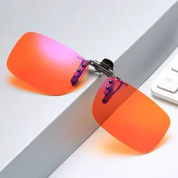 gamer lenses clip on glasses sunglasses clip on red lenses better sleep orange glasses for ultraviolet light polarized clip on