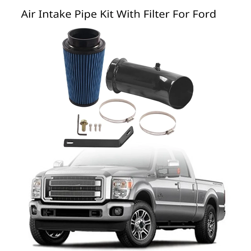 Car Accessories Diesel Engine Air Intake Pipe Kit With Filter For Ford F-250 F-350 F-450 6.7L 2011-2016