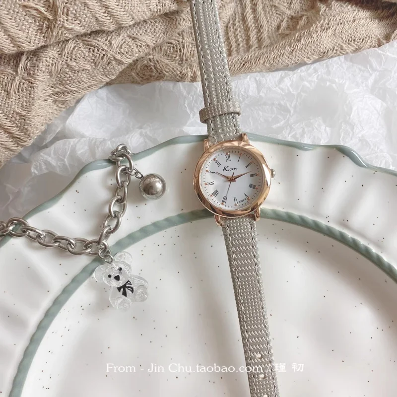 Reloj con cinturón para mujer, accesorio de estilo veraniego, sencillo, temperamento, diseño de interés especial