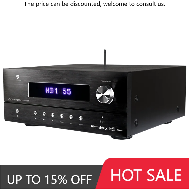 

Tonewinner Manufacture 500w Power 4 Channel Amplifiers And Speakers Multi-function Av Receiver 5.1 Home Theater System