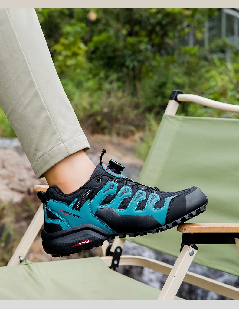 Neu eingetroffene Herren-Wanderschuhe, atmungsaktiv, zum Schnüren, Trekking, mit Dämpfung, Outdoor-Kletter- und Tourismus-Sneaker für Herren – Detail 9