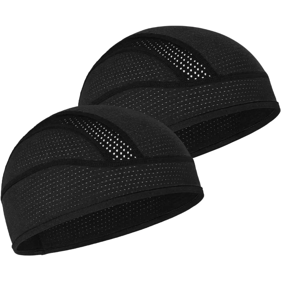 

Skull Cap Helmet Liner Beanie Cooling Mesh Cycling Running Hat for Men Women Fits Under Helmets
