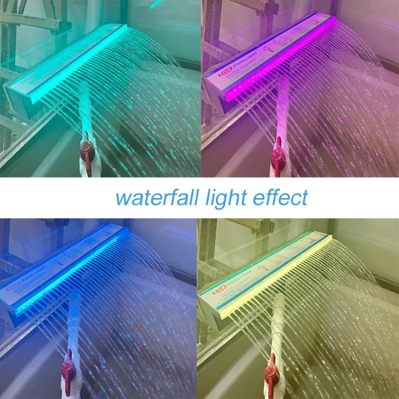 Outdoor Decorative Material Waterfall Descent Lights