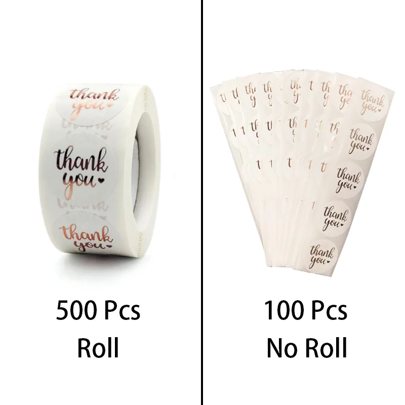 100-500pcs 2.5cm/1inch Gift Just for You Stickers Roll for Envelope Stationery Seal Lable Business