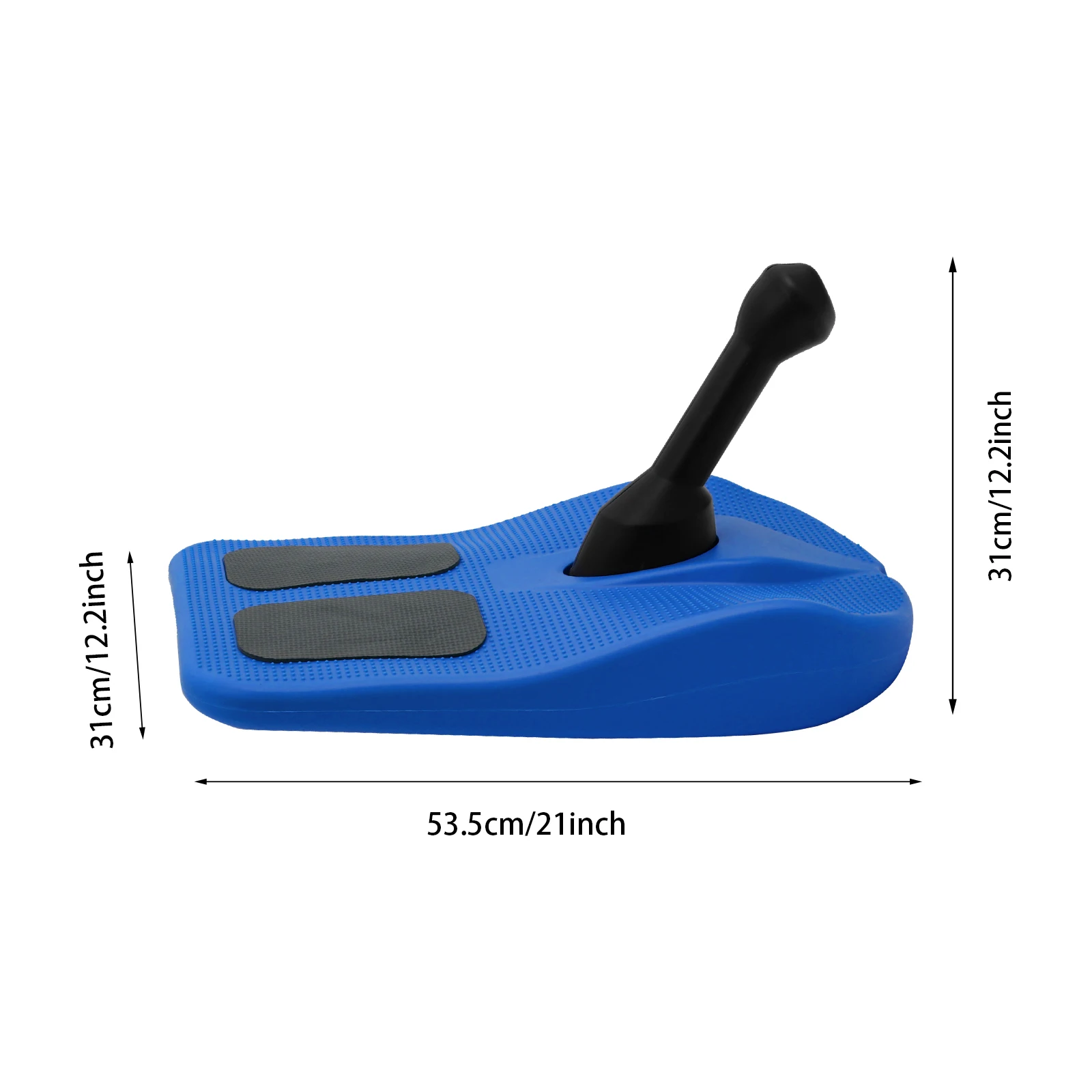 

21*12.2*12.2in Blue Sled Snowboard with Handle for Kids, Snowboard for Skiing, Sandy Terrain, Sledding Snowboard for Winter Fun