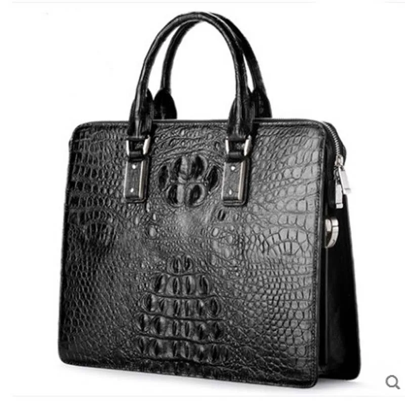 KEXIMA gete new Imported Crocodile man bag men handbag crocodile leather man business bag single shoulder bag  men briefcase