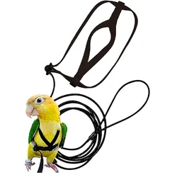 Parrot Bird Harness Leash Outdoor Activities Flying Traction Straps Band Flying Rope For Small Parakeets Cockatiels Bird