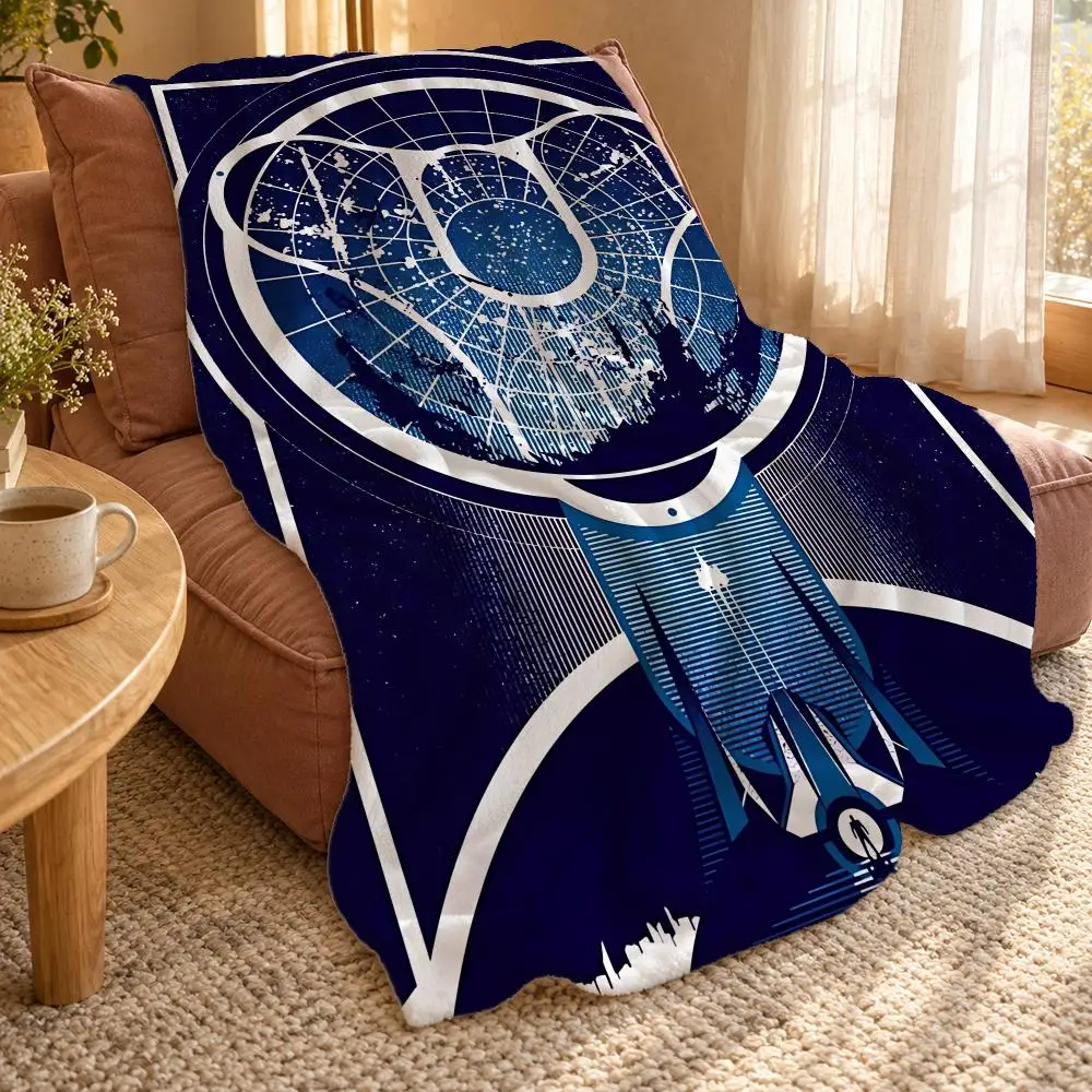 Classic Destiny Throw Double Sided Flannel Throw Blanket Soft Travel Camping Sofa Bed Home