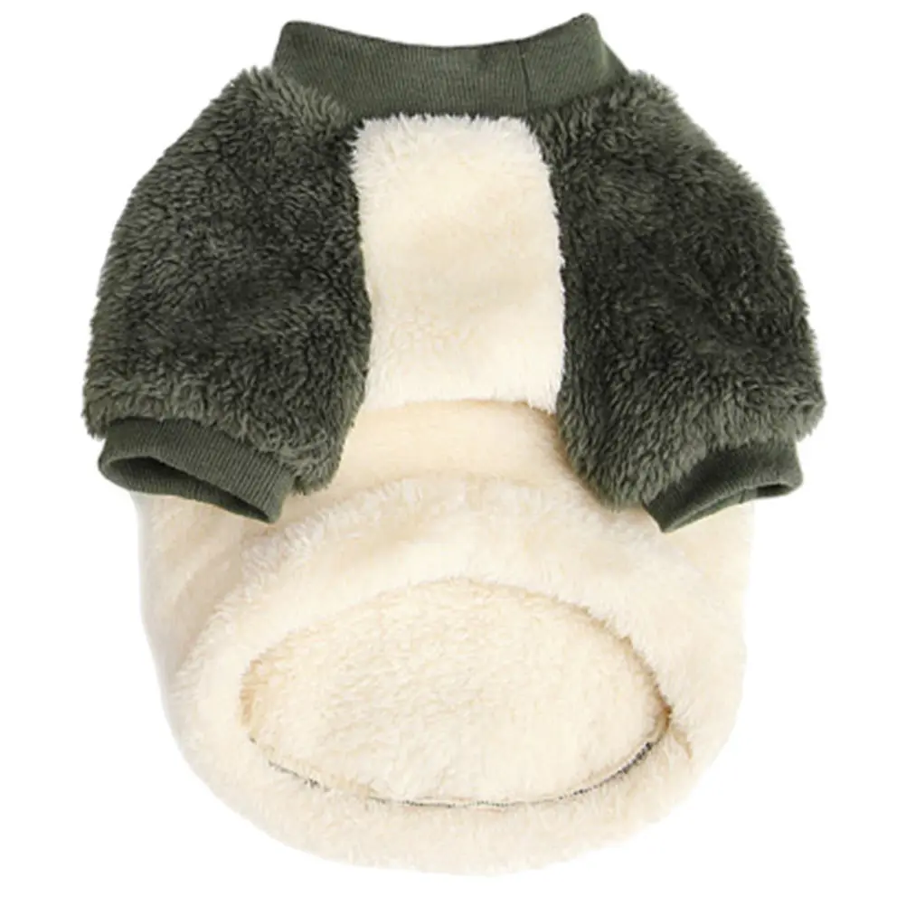 

1Pcs Pet Warm Clothes Fleece Coat Double-Layer Cold-Proof Apparel Party Puppy Costume Pet Costume Dog Funny Clothing