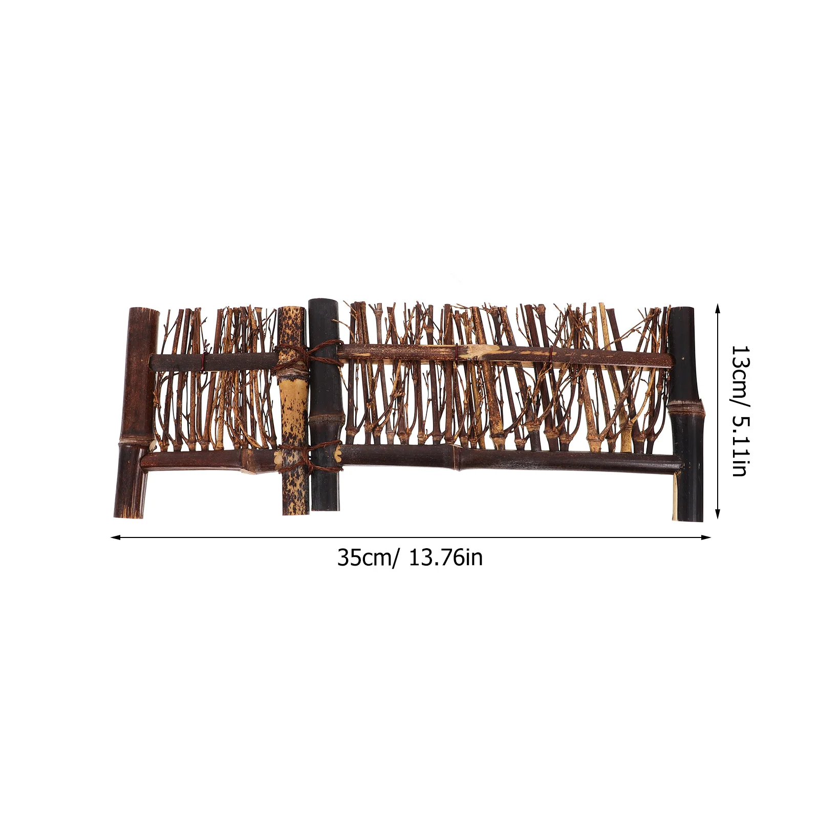 Sushi Fence Bamboo Decor Seafood Serving Plate Rustic Backdrop Food Photography Prop Sushi Serving Set Bamboo Decor