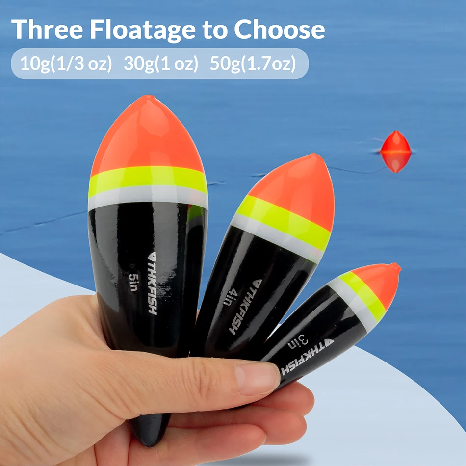 1 piece Fishing Floats Bobber 3in 4in 5in Balsa Wood Fishing Buoys Freshwater Floating Bobbers Fishing Tackle Accessories