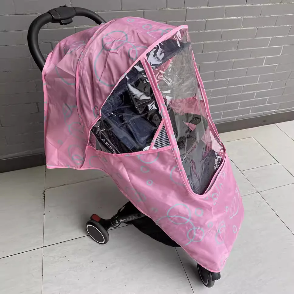 Baby Stroller Rain Cover Children\'s Car Windshield Baby Stroller Umbrella Stroller Rain Cover Stroller Protective Cover Raincoat