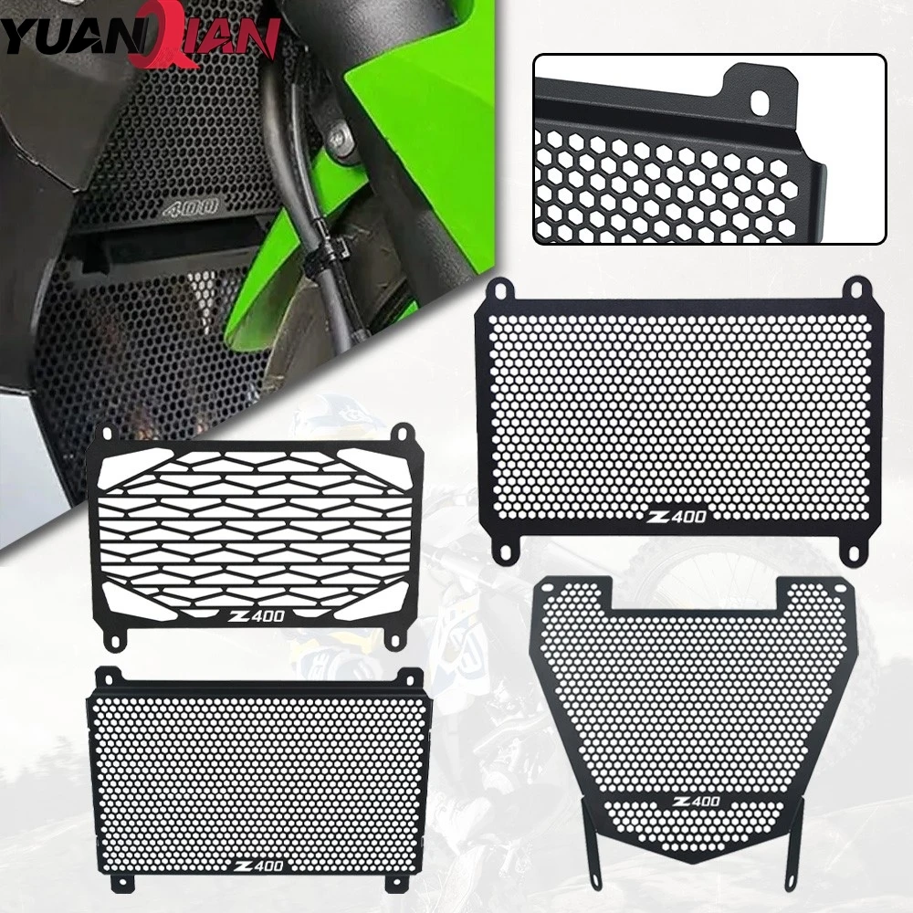 

2026 2025 For Kawasaki Ninja 400 Z400 Eliminator 400 450 Ninja 500 Z500 Motorcycle Air Intake Cover Radiator Grille Grill Guard