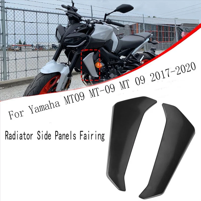 

Motorcycle Radiator Side Panels Protector Cover Fairing For Yamaha MT09 MT-09 MT 09 2017-2020