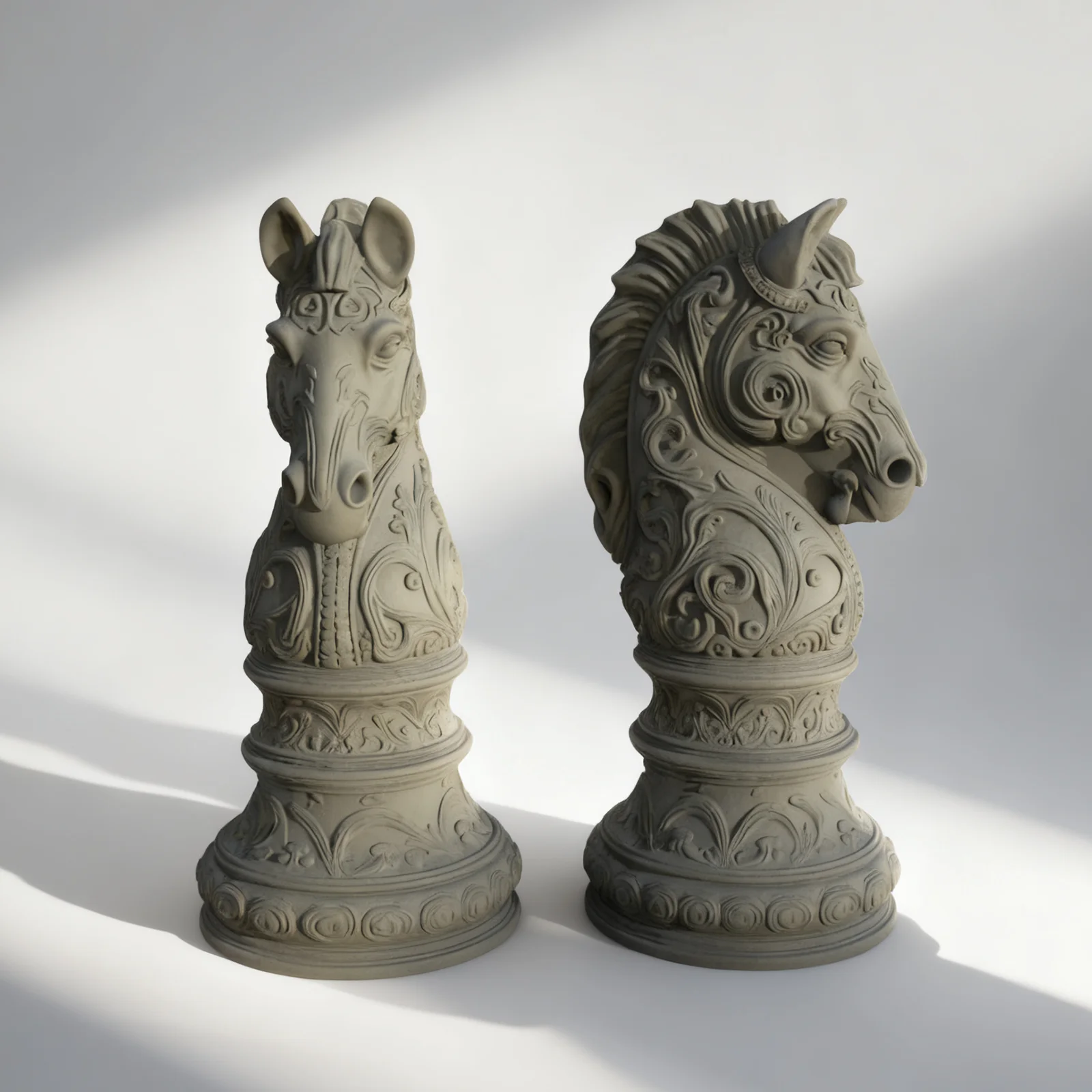 Large 3D Chess Knight Silicone Mold Vintage Horse Head Statue Resin Mould DIY Concrete Gypsum Candle Making Home Decor Ornament view 3