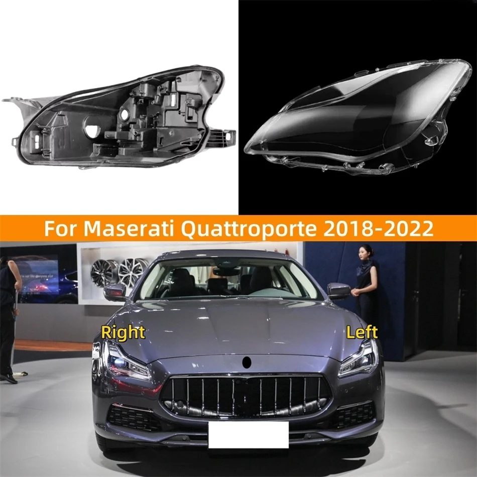 

For Maserati Quattroporte 2018 2019 2020 2021 2022 Accessories Front Lamp Glass Headlight Bulb Holder