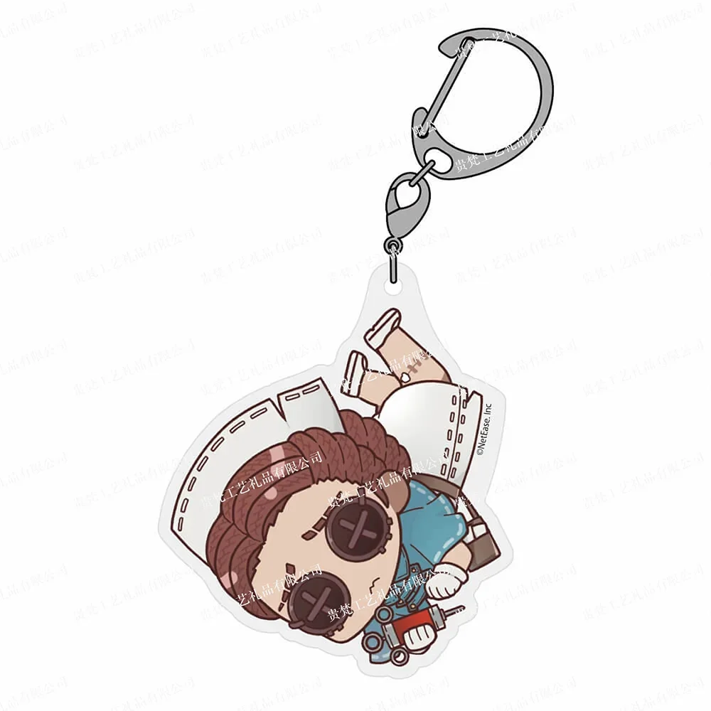 6cm Identity V Anime Character Model Acrylic Keychains Woman Cute Cartoon Bag Pendant Decoration Key Chain Fans Christmas Gifts