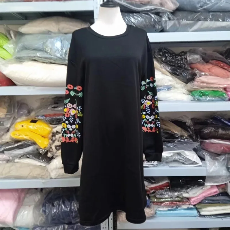 Maglione Casual da donna autunno/inverno manica lunga 2020 allentato o-collo stampa calda felpa dritta Party