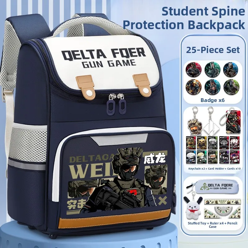 delta-authority-large-capacity-back-school-bag-for-male-students-grade-36-spine-protection-load-reduction-backpack