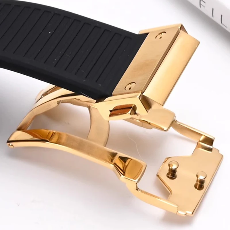 Watch strap accessories For Ferragamo F80 Sports Series Watch Strap Waterproof Notch High Quality Silicone Black Watch Band 26mm