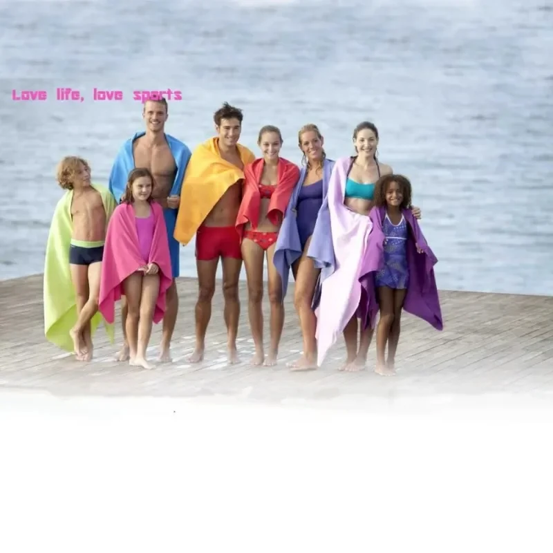 منشفة شاطئ كبيرة الحجم خالية من الرمال من الألياف الدقيقة سريعة الجفاف فائقة الامتصاص منشفة سباحة ناعمة للرجال والنساء، منشفة استحمام كبيرة سميكة